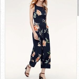 Aritiza Jumpsuit Navy Floral Size 0